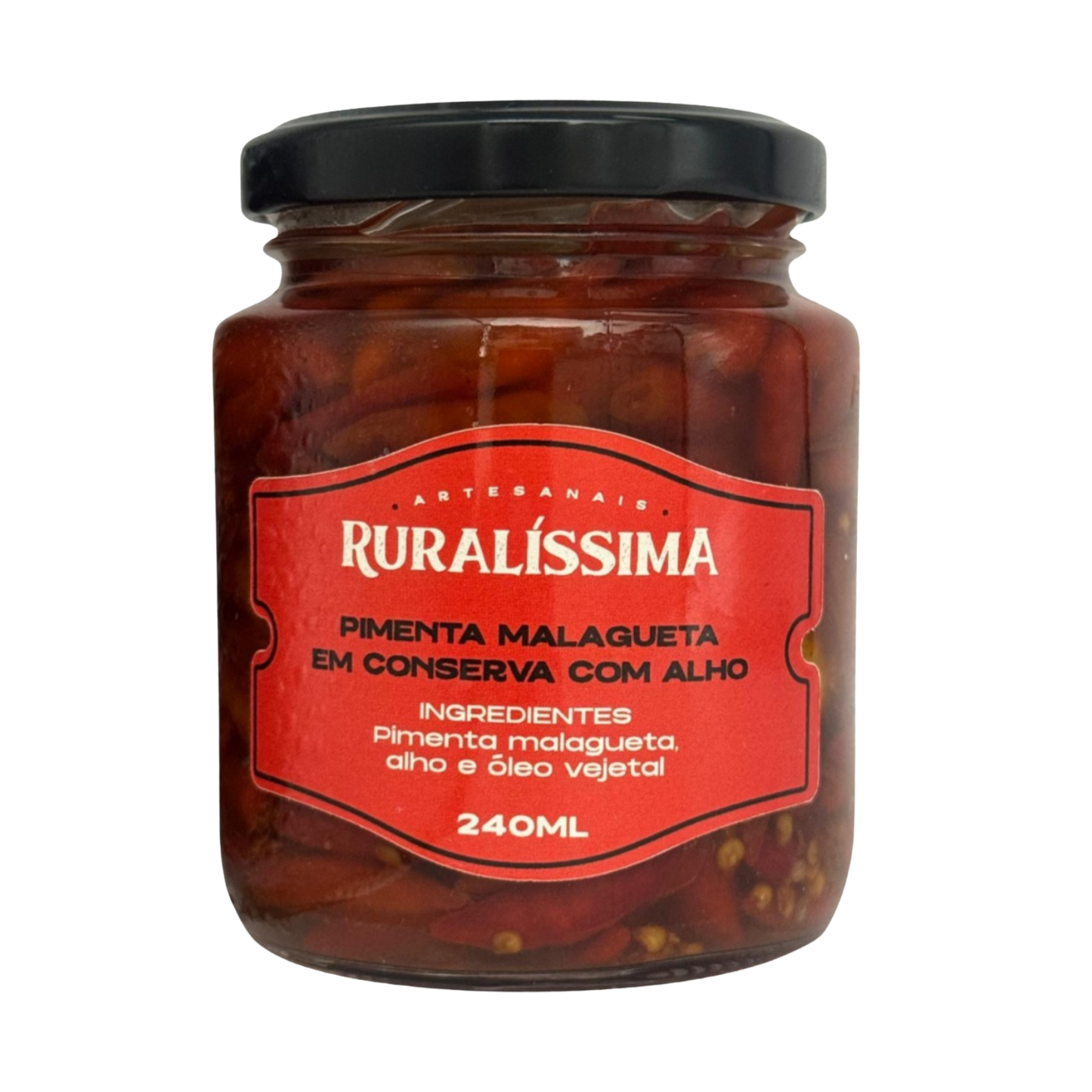 Conserva de Pimenta Malagueta com Alho Natural Mineira