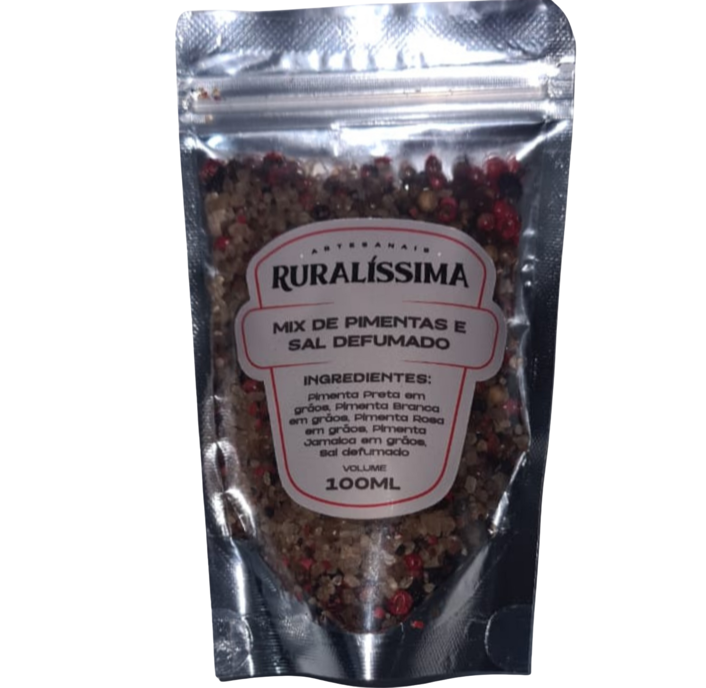 Mix Pimenta e Sal Defumado Natural Mineiro s/ Conservantes